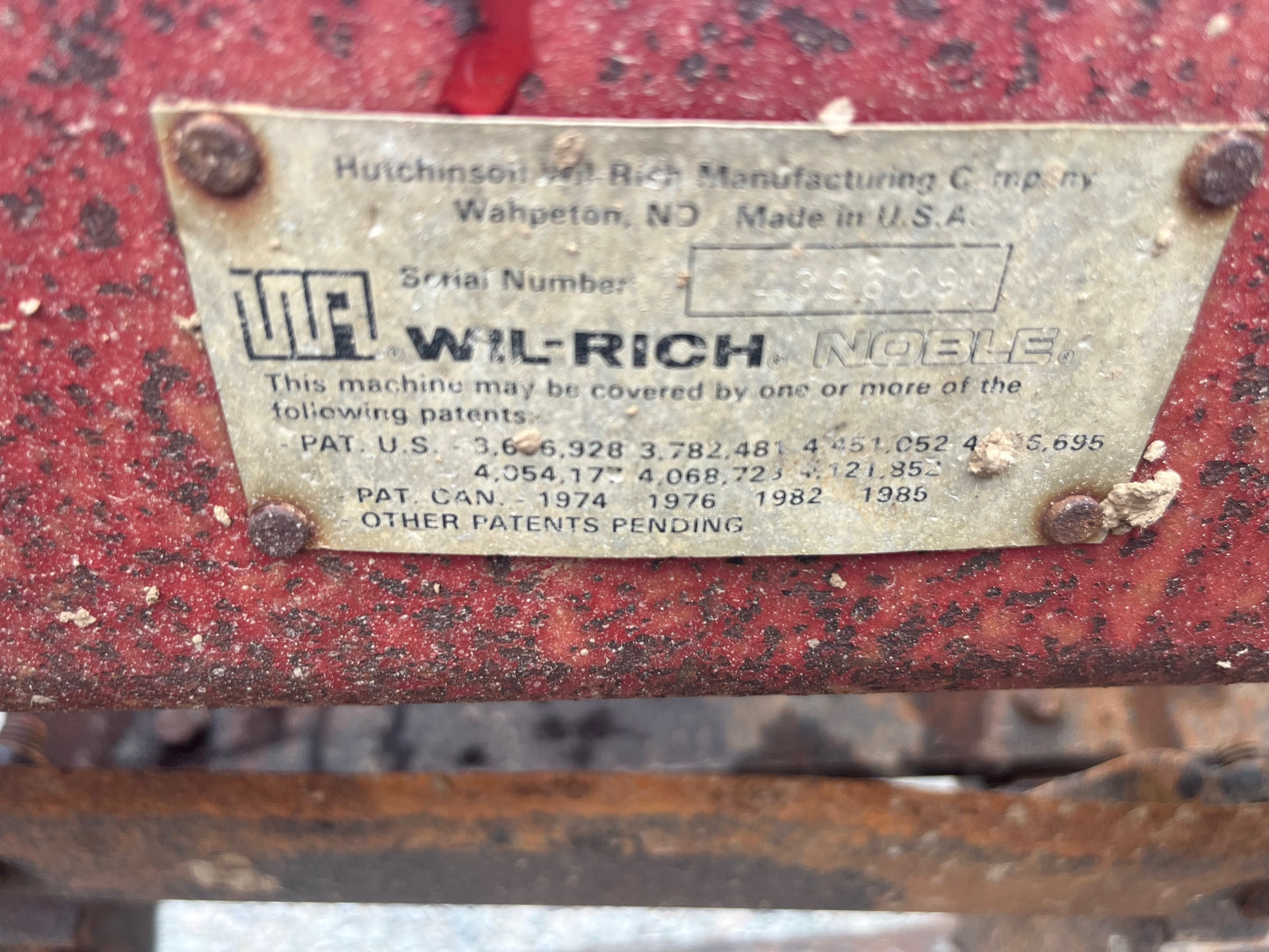 Wil-Rich 1400 Seedbed Finisher