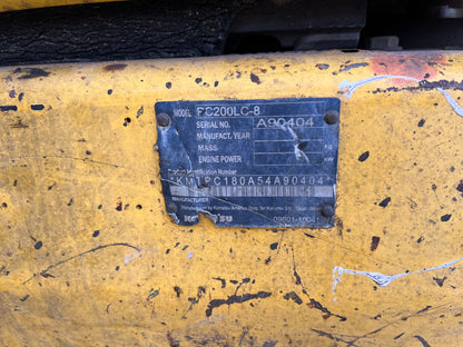 2011 Komatsu PC200 HD LC-8 Crawler Excavator