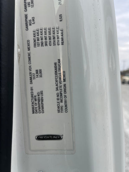 2018 Freightliner Business Class M2 106 Cab & Chassis
